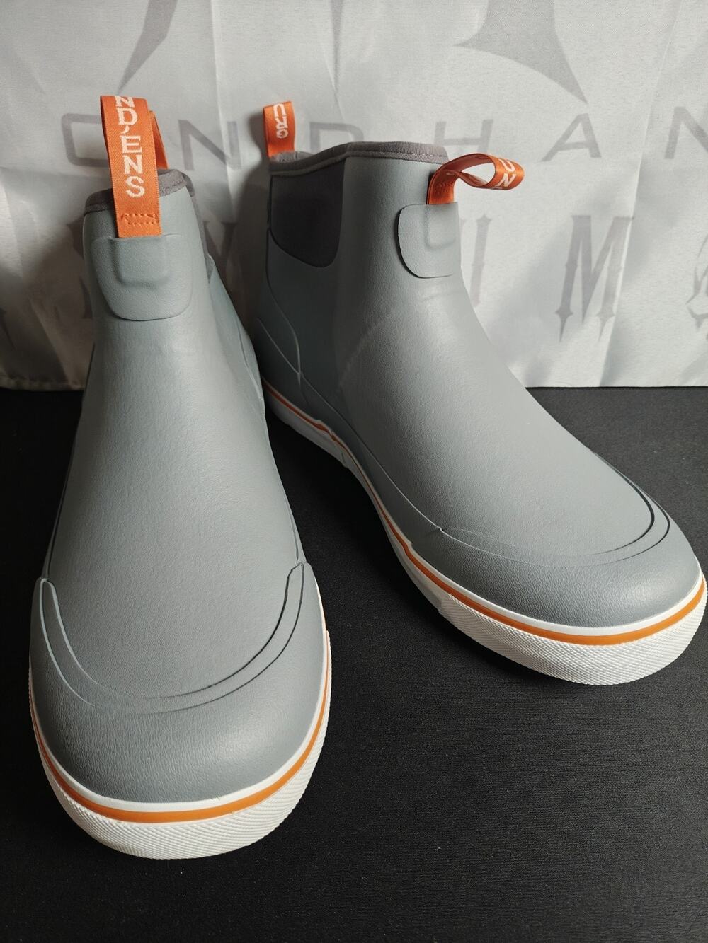Grundens Grundéns $115 Men's 11 Deck Boss Ankle Boots Grey New Blems